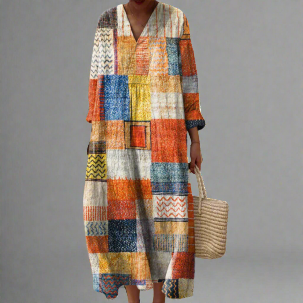 Carrie™ | Dreamscape Geometric Flow Dress