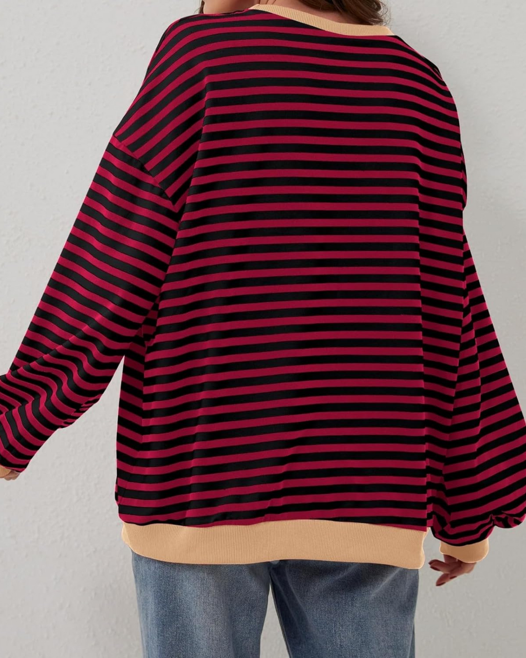 Vellana | Oversized Striped Sweatshirt