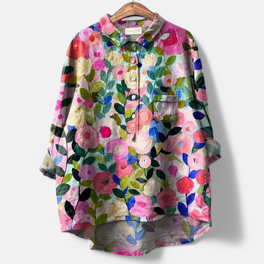 Luna | Elegant blouse with floral print