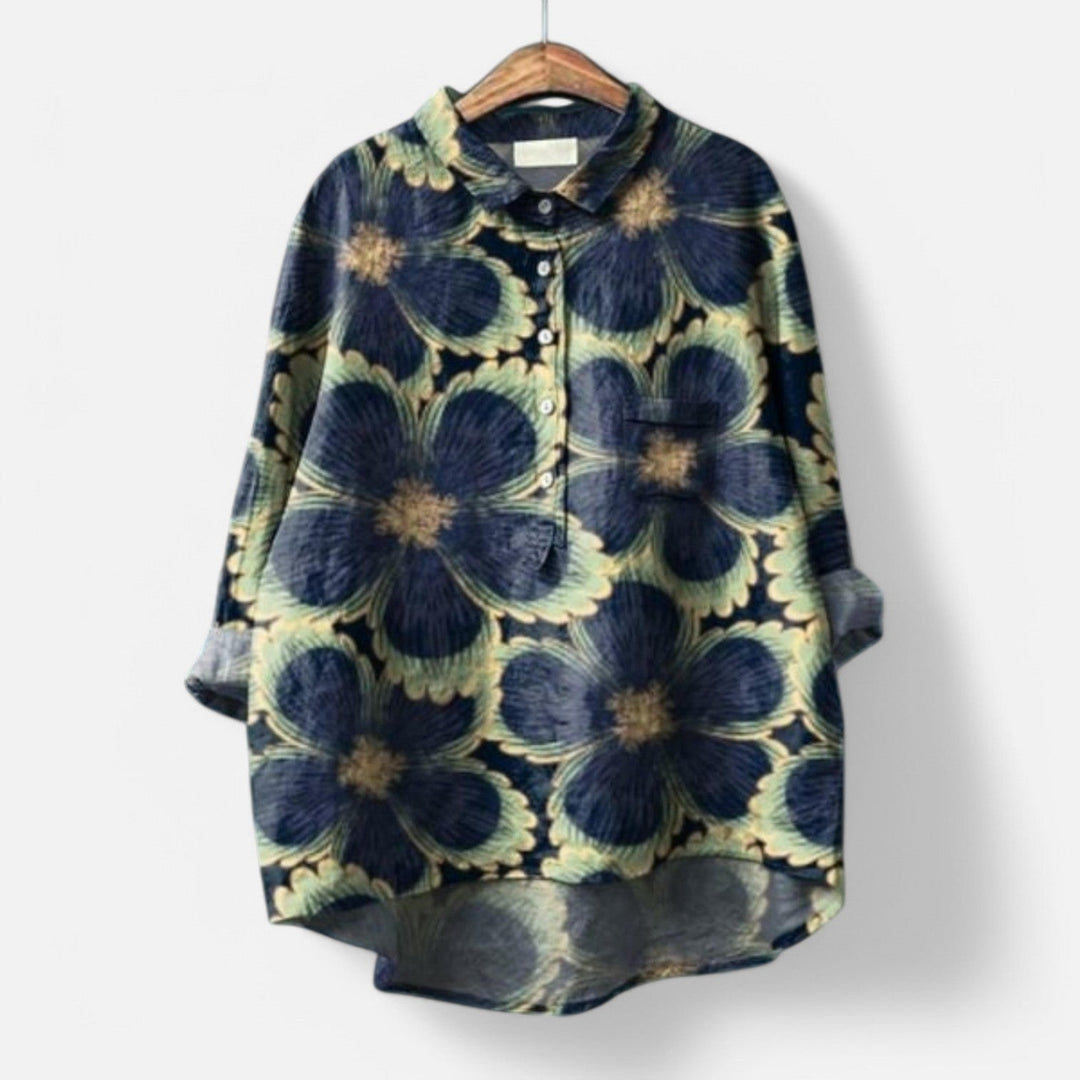 Luna | Elegant blouse with floral print