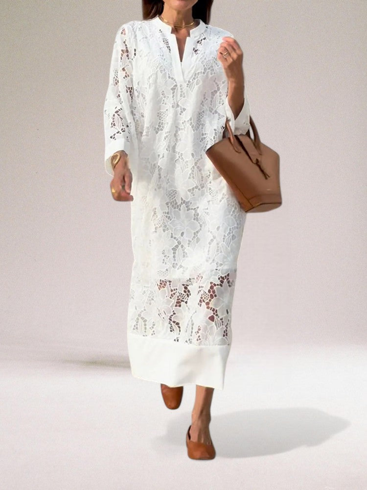 Silvana | Luxury Long Lace Dress