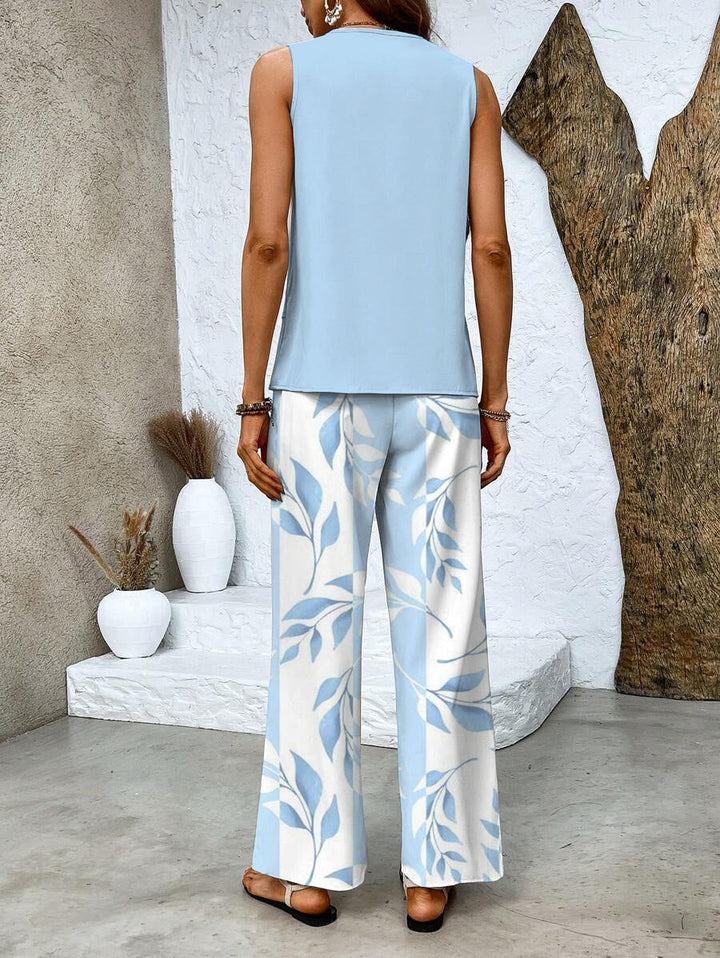 Lisa | Stylish Floral Top and Trouser Set