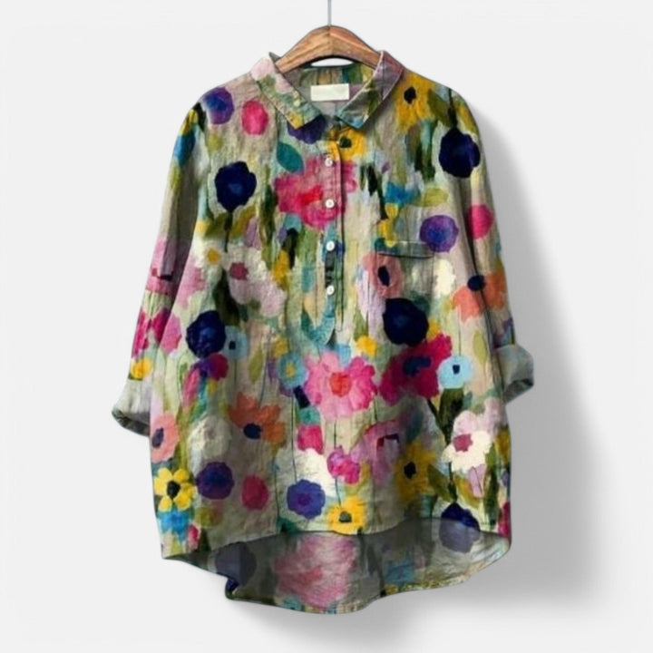 Luna | Elegant blouse with floral print