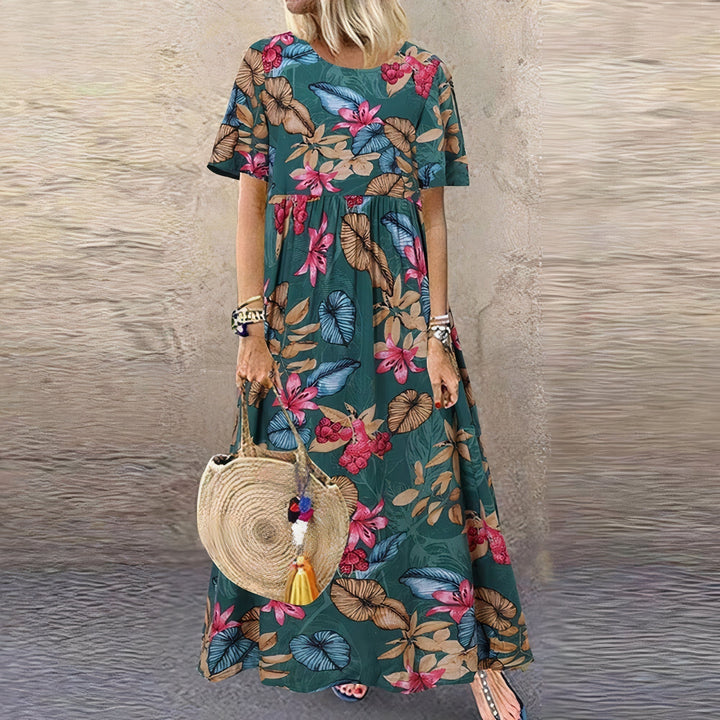 Isla | elegant comfortable floral dress