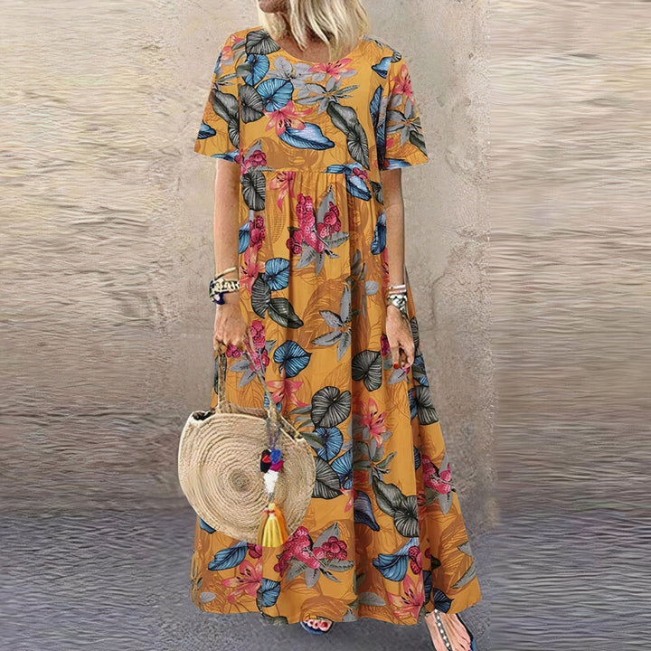 Isla | elegant comfortable floral dress