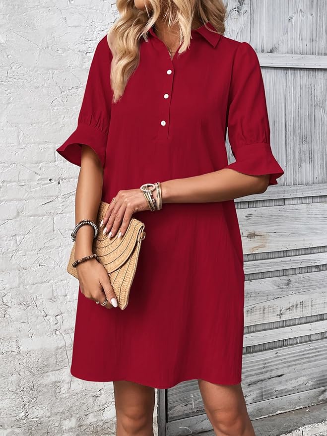 Bella | Elegant Shirt Dress