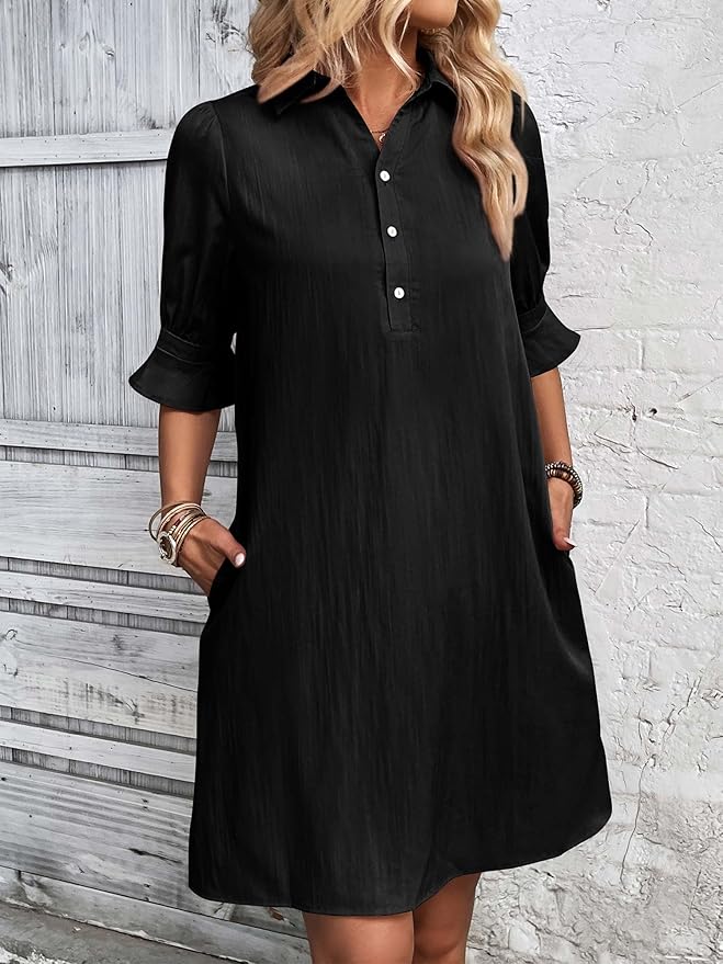 Bella | Elegant Shirt Dress