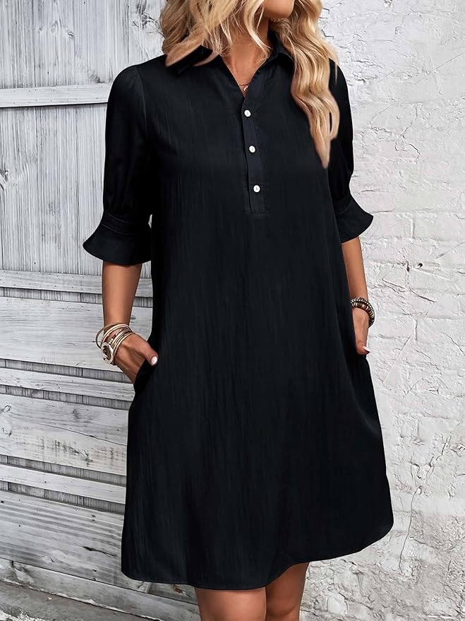 Bella | Elegant Shirt Dress