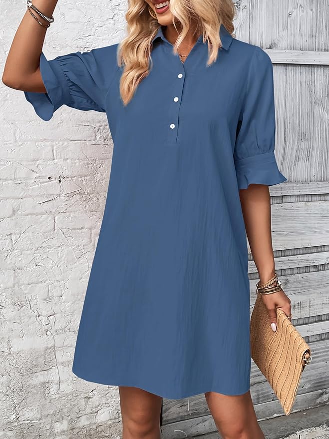 Bella | Elegant Shirt Dress