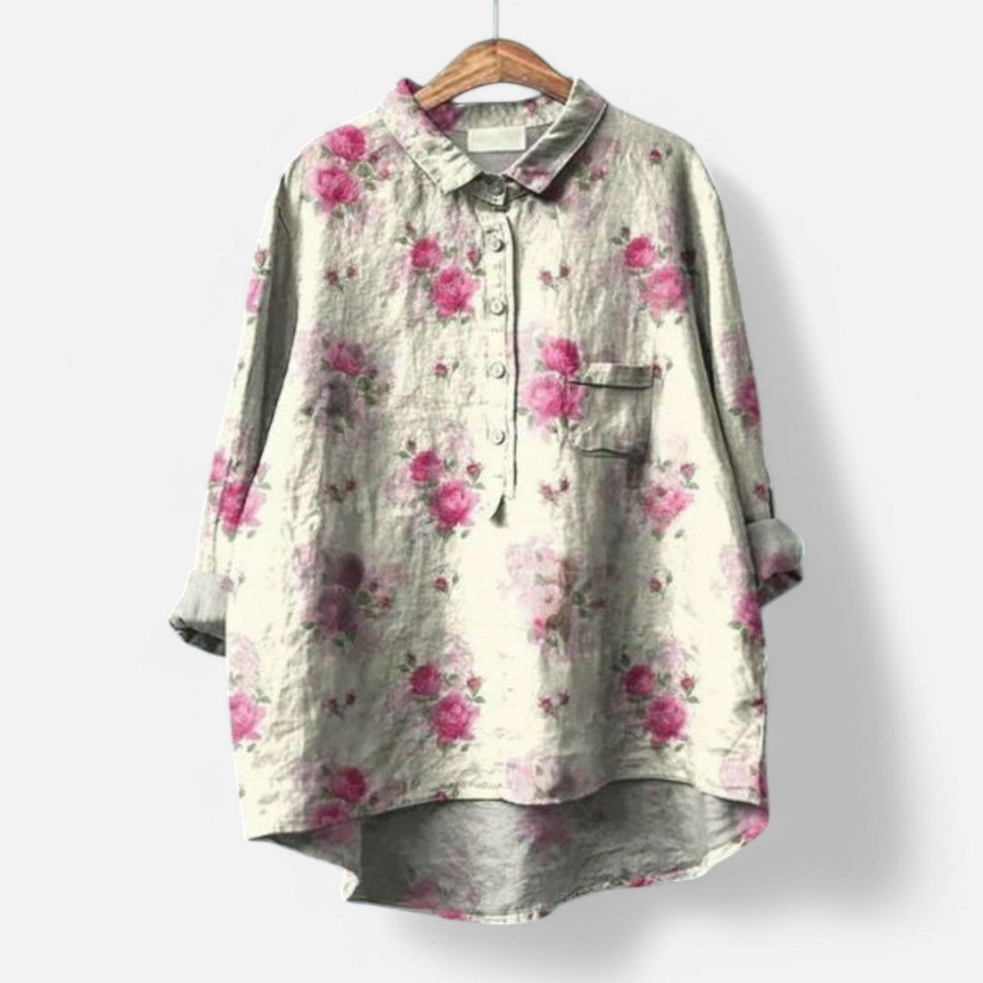 Luna | Elegant blouse with floral print