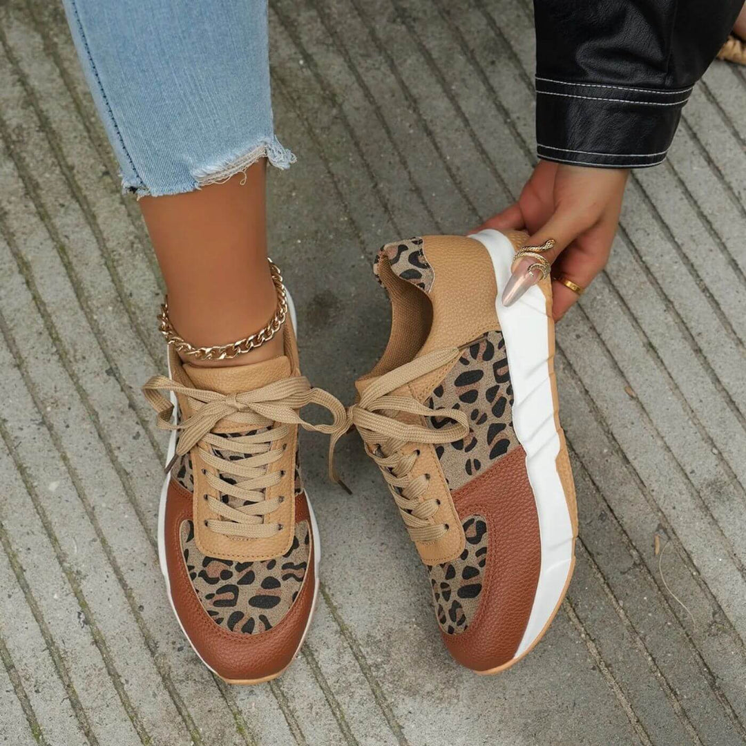 Grace | Orthopedic Leopard Sneakers