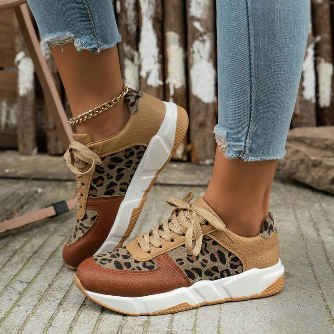 Grace | Orthopedic Leopard Sneakers