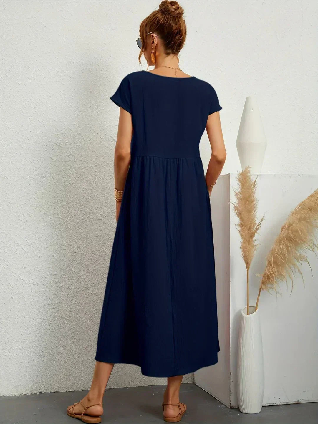 Ayla™ | Lightweight, soft cotton dress with pockets