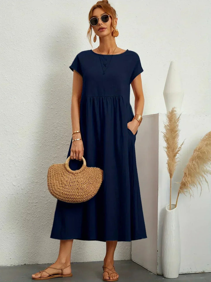 Ayla™ | Lightweight, soft cotton dress with pockets