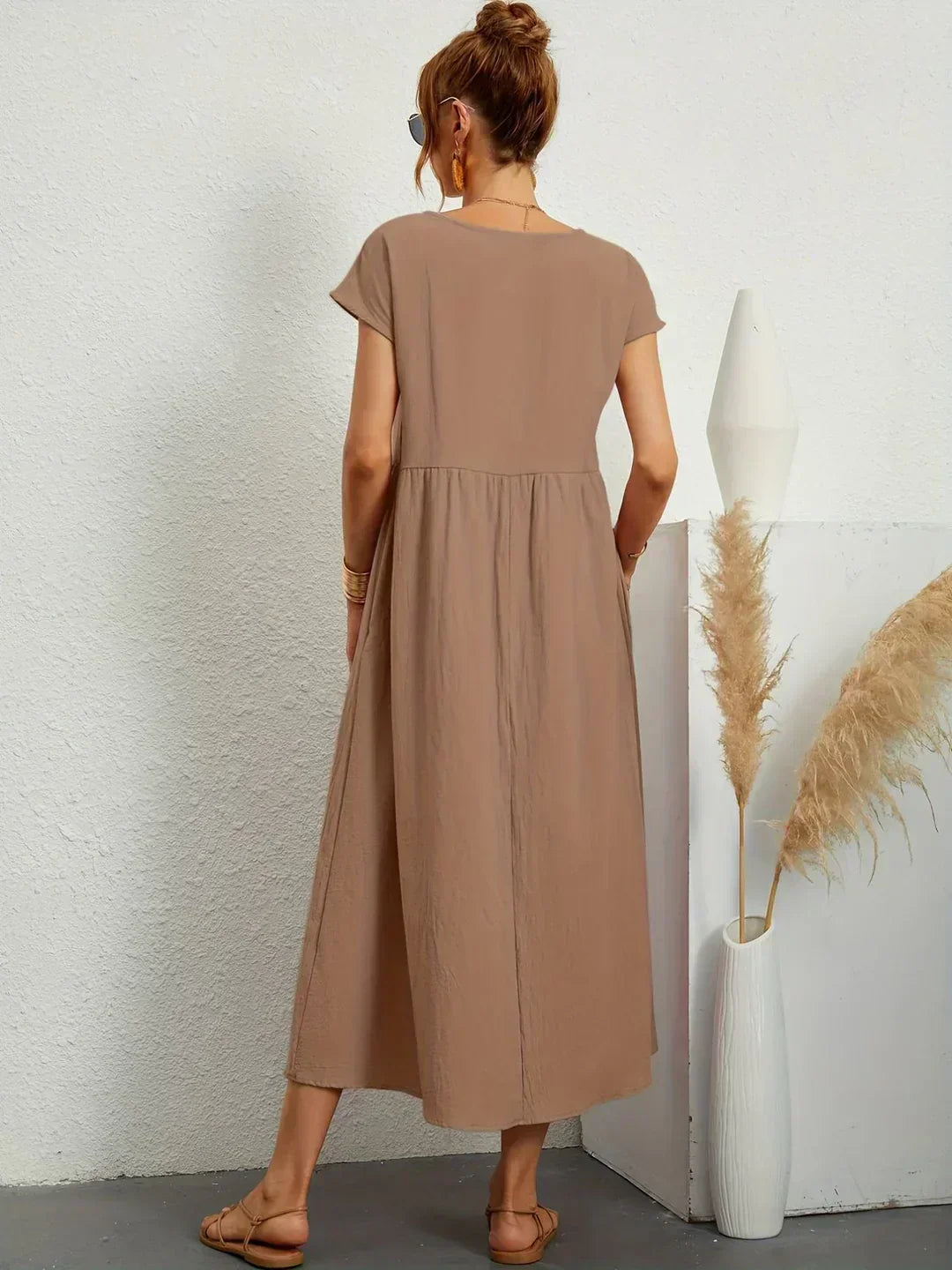 Ayla™ | Lightweight, soft cotton dress with pockets