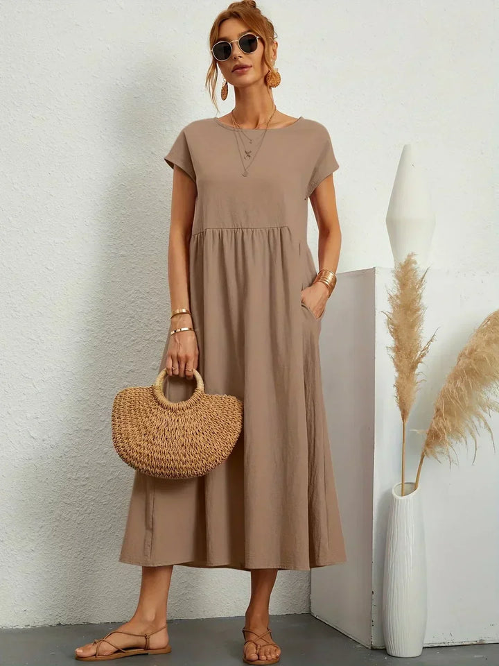 Ayla™ | Lightweight, soft cotton dress with pockets