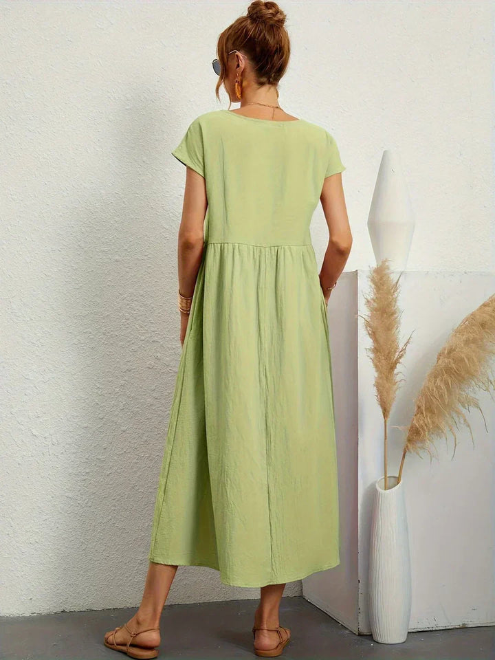 Ayla™ | Lightweight, soft cotton dress with pockets