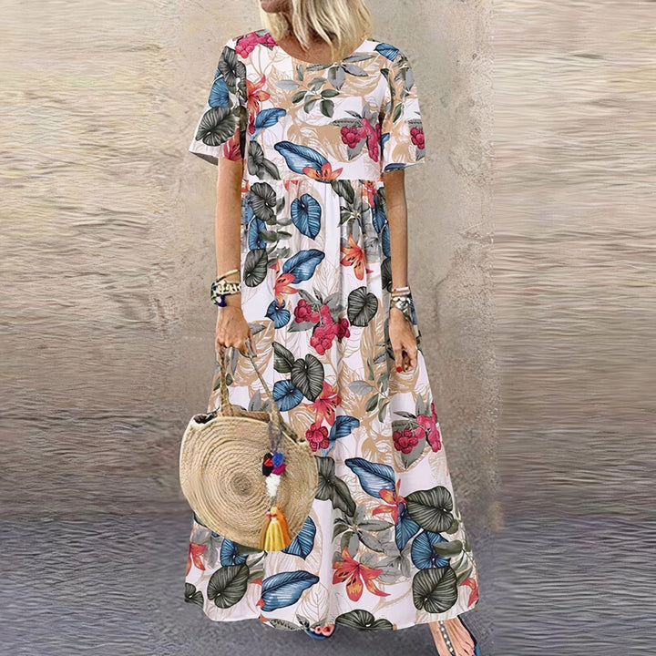 Isla | elegant comfortable floral dress