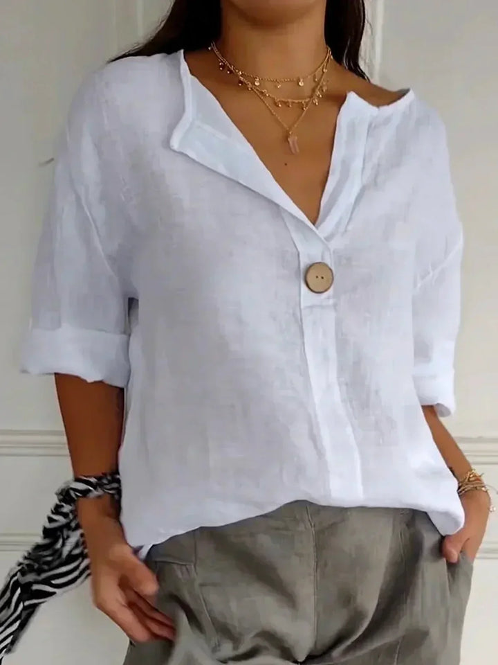 Jessa | Casual V-Neck Blouse