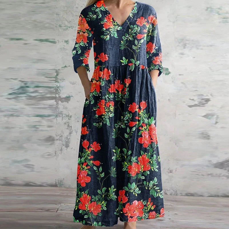 Regina™ | Patchwork Bloom Maxi Dress