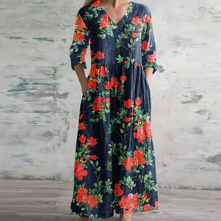 Regina™ | Patchwork Bloom Maxi Dress