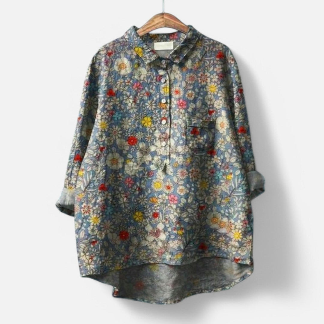 Luna | Elegant blouse with floral print