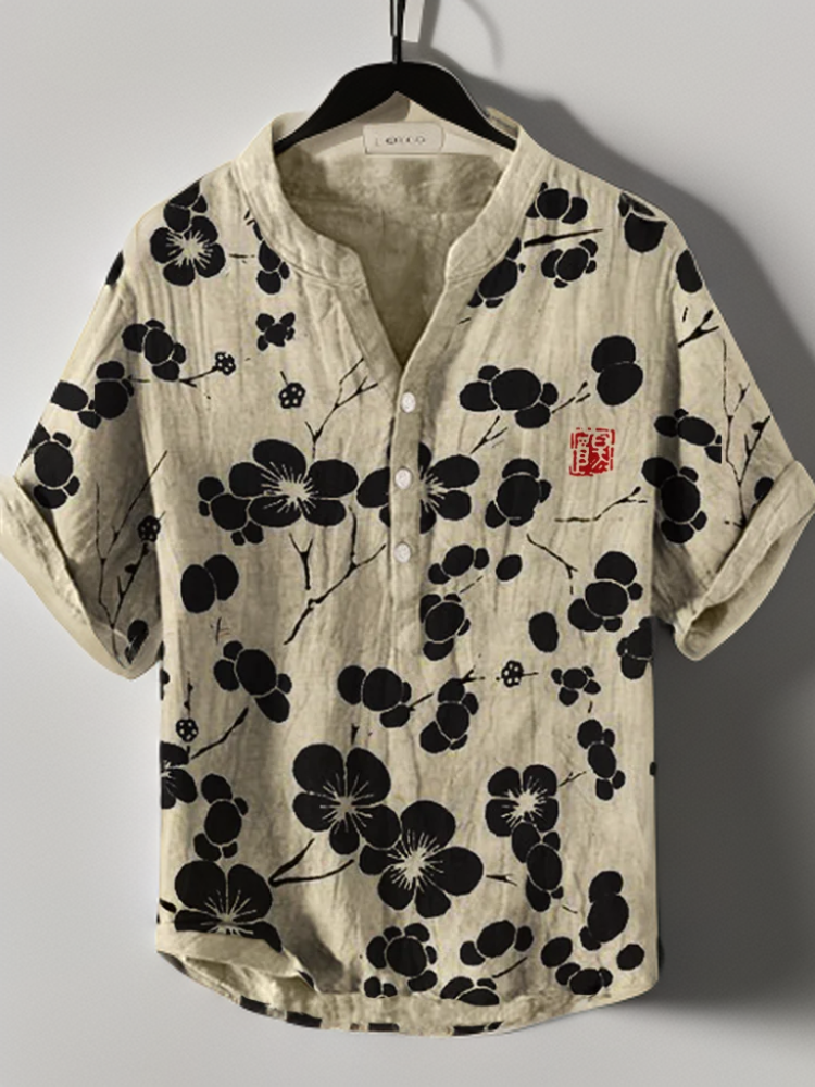 Elizabeth | Japanese Blouse With Cherry Blossoms