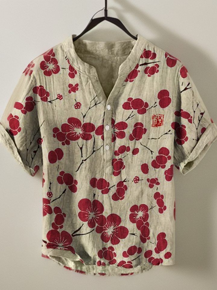 Elizabeth | Japanese Blouse With Cherry Blossoms