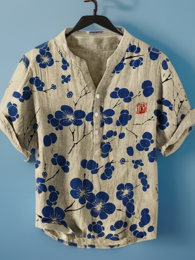 Elizabeth | Japanese Blouse With Cherry Blossoms