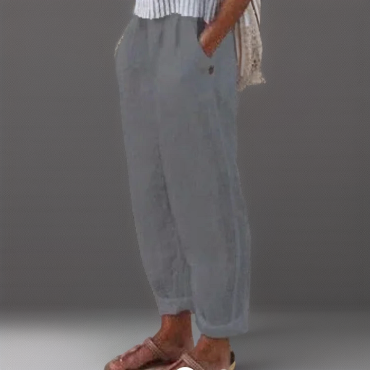 Diana | Loose trousers in cotton and linen