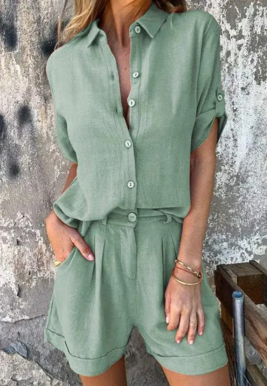 Emily | Women’s Relaxed Fit Summer Lounge Two-Piece Set
