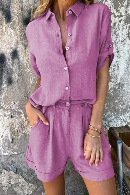 Emily | Women’s Relaxed Fit Summer Lounge Two-Piece Set
