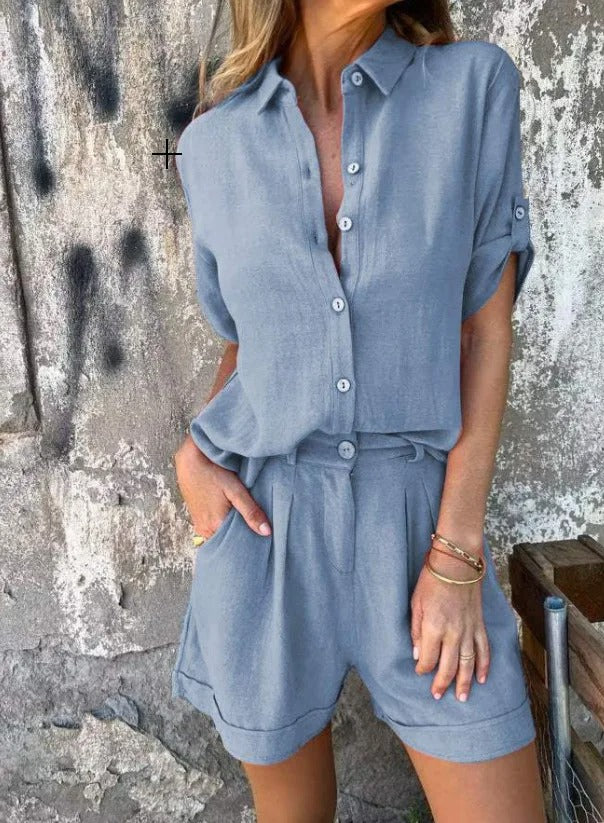 Emily | Women’s Relaxed Fit Summer Lounge Two-Piece Set